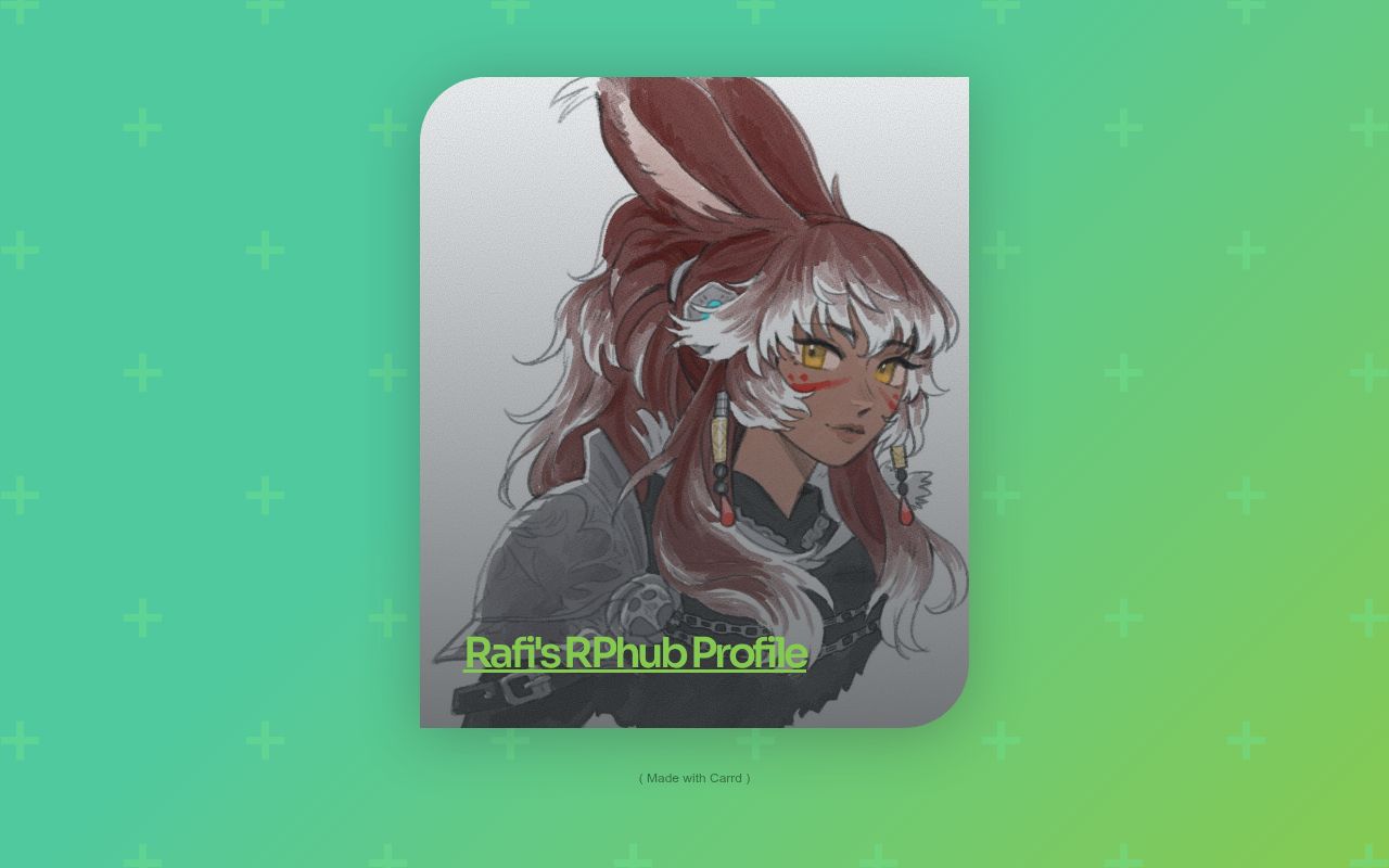 Carrd profile picture for @rafi